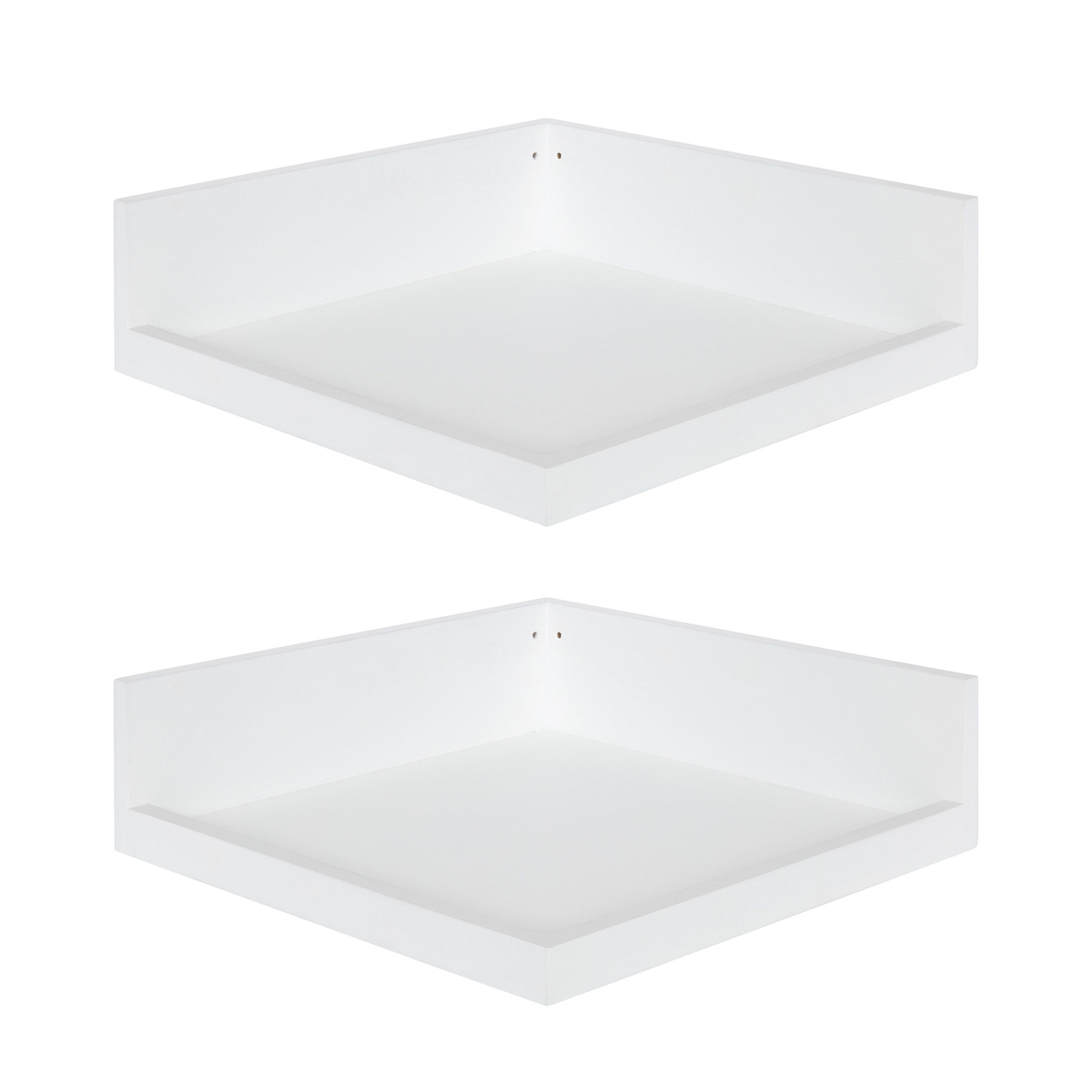 Levie Floating Corner Wood Wall Shelf Set