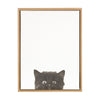 Sylvie Black Kitten Framed Canvas by Simon Te Tai
