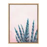 Sylvie Succulent in Pink Light Framed Canvas by Teju Reval