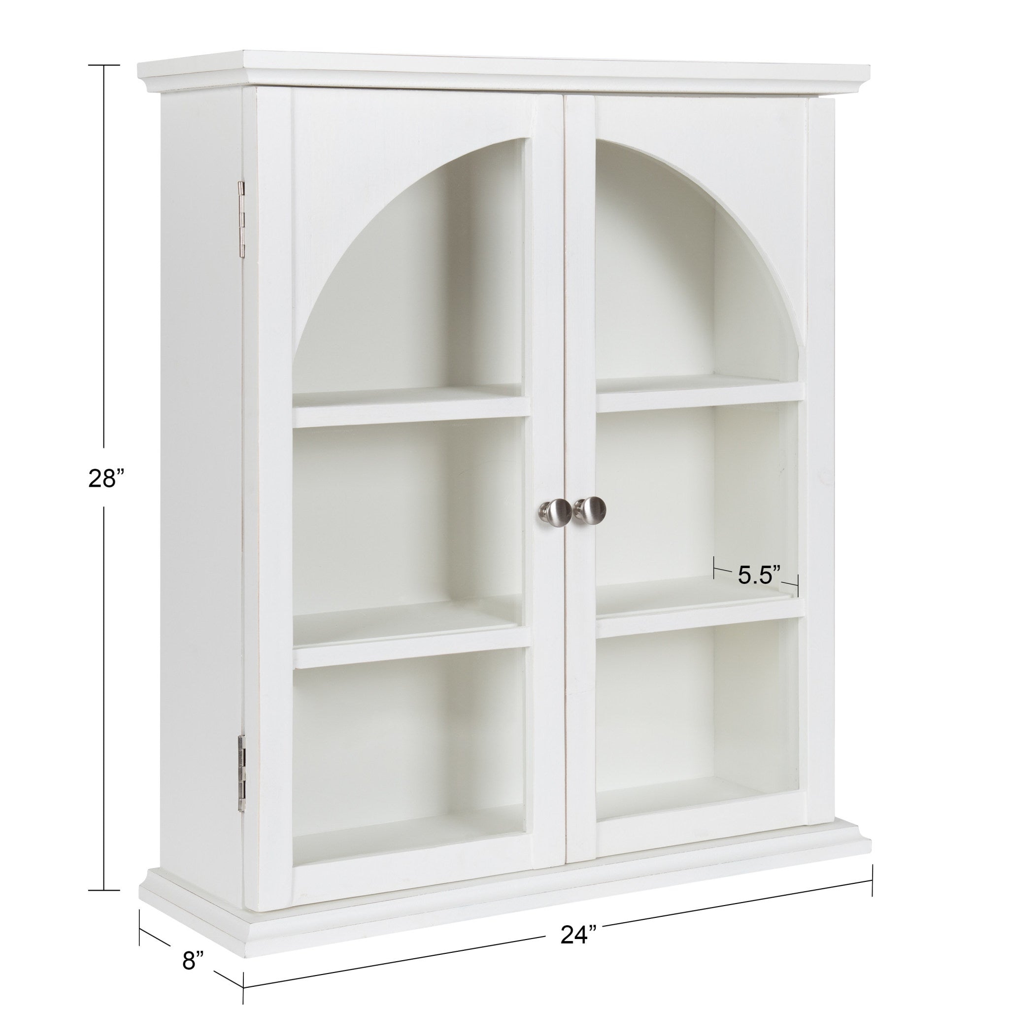 Walsted Decorative Wood Arch Cabinet