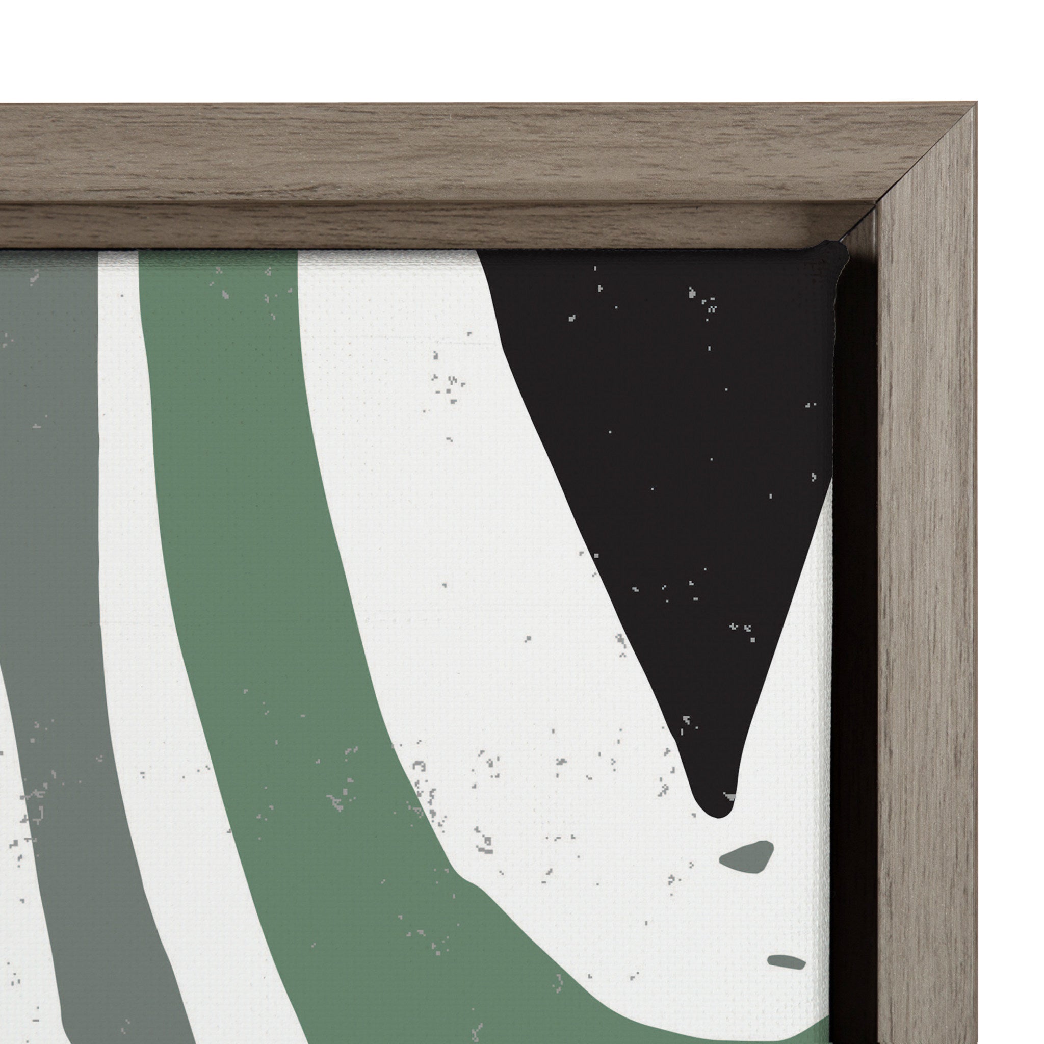 Sylvie Muted Mid Century Vibes Framed Canvas by Statement Goods