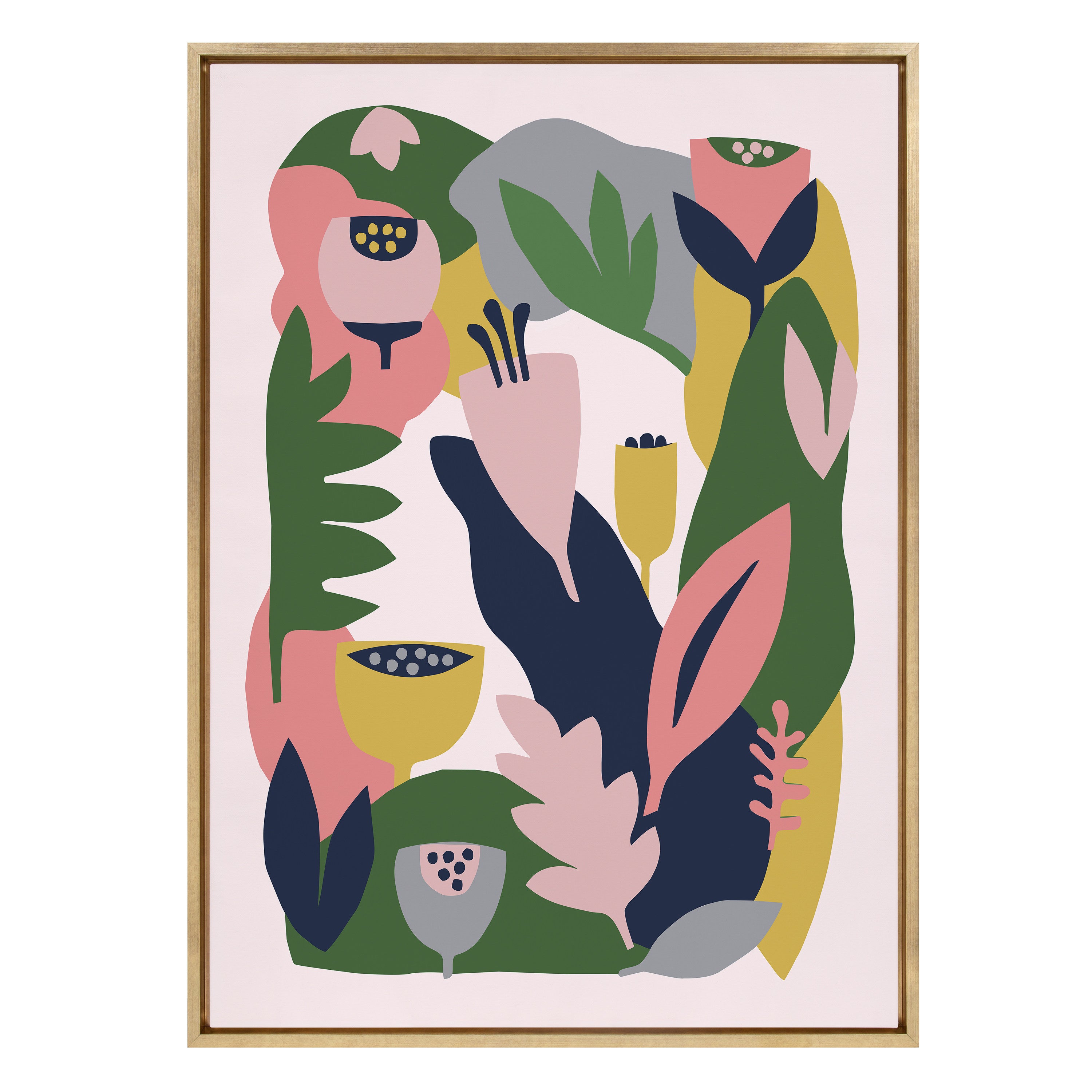 Sylvie Myriam's Garden Framed Canvas by Myriam VanNeste