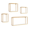 Mallory Wood and Metal Wall Shelf Set