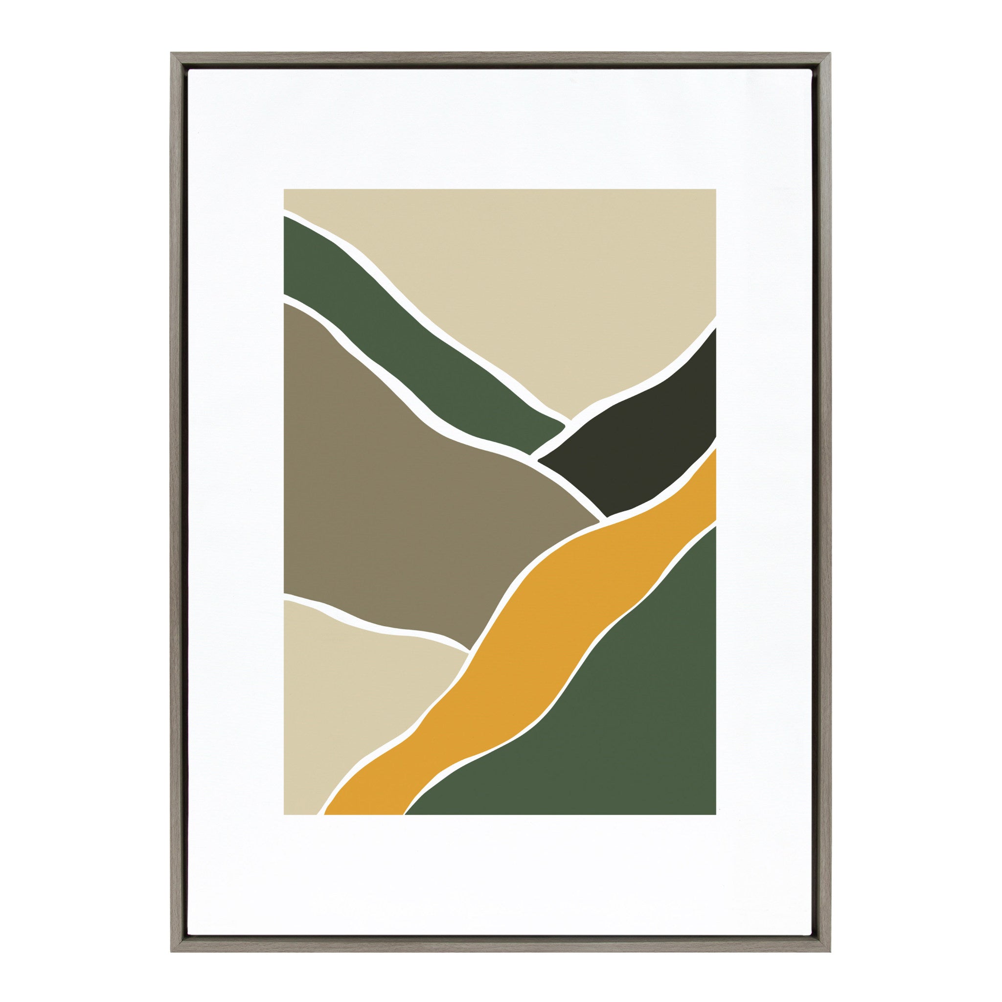 Sylvie Fields of Sun 3 Framed Canvas by Maja Mitrovic of Makes My Day Happy
