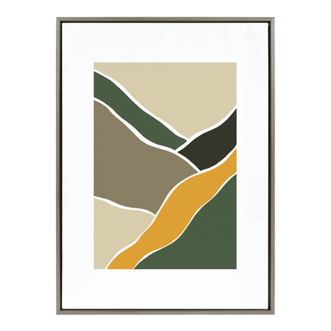 Sylvie Fields of Sun 3 Framed Canvas by Maja Mitrovic of Makes My Day Happy