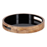 Ehrens Round Decorative Wood Tray