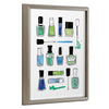 Blake Hello Lovely Nail Polish Blue Framed Printed Glass by Lindsay Hopkins