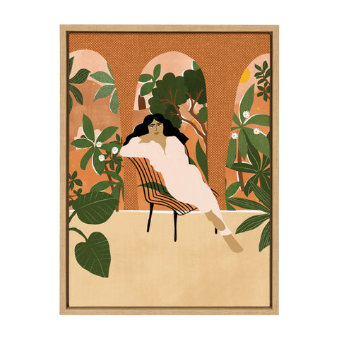 Sylvie Mediterranean Life Framed Canvas by Alja Horvat