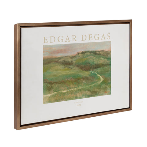 Sylvie Poster Edgar Degas Landscape 1892 Framed Canvas by The Art Institute of Chicago