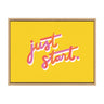Sylvie Just Start Framed Canvas by Maria Filar