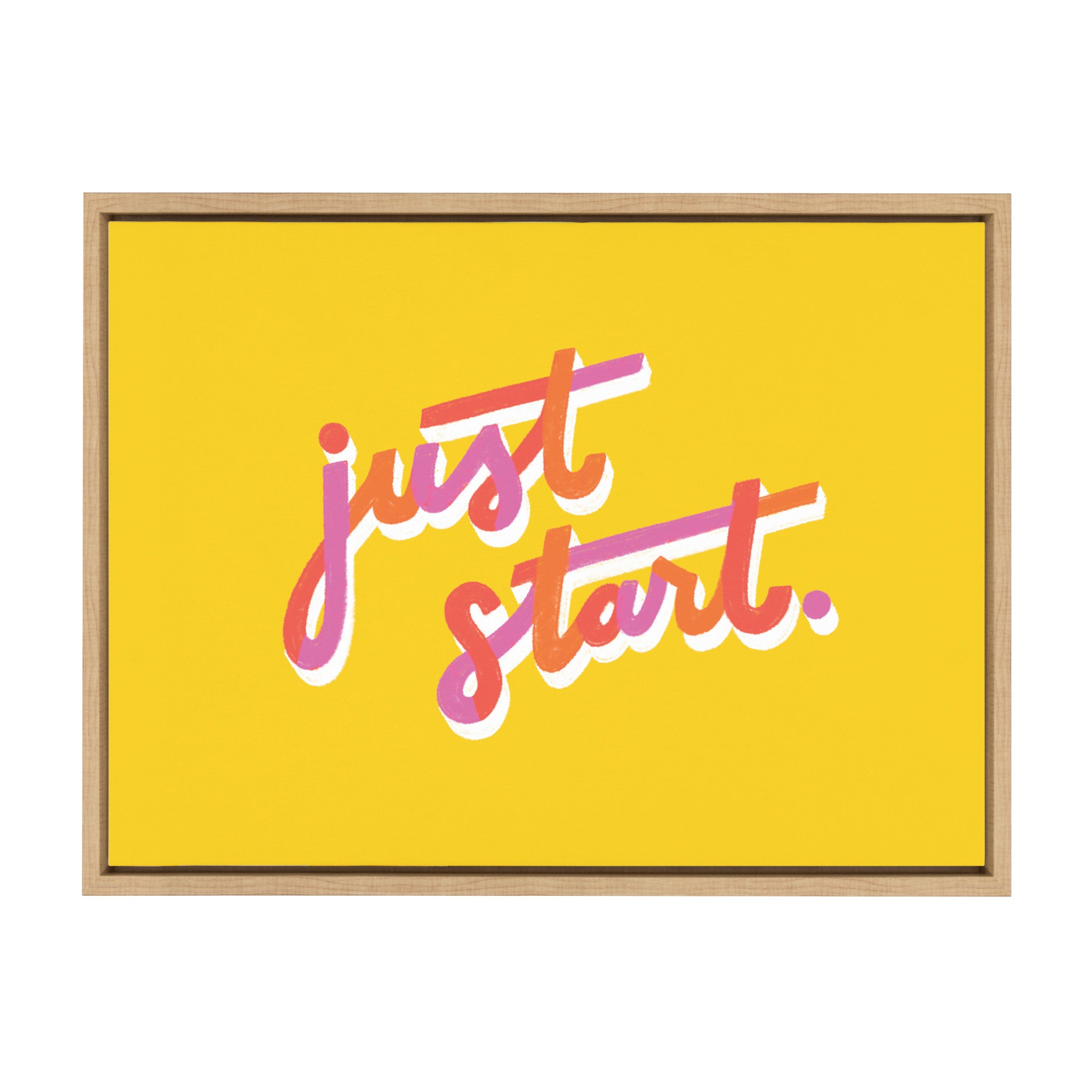 Sylvie Just Start Framed Canvas by Maria Filar