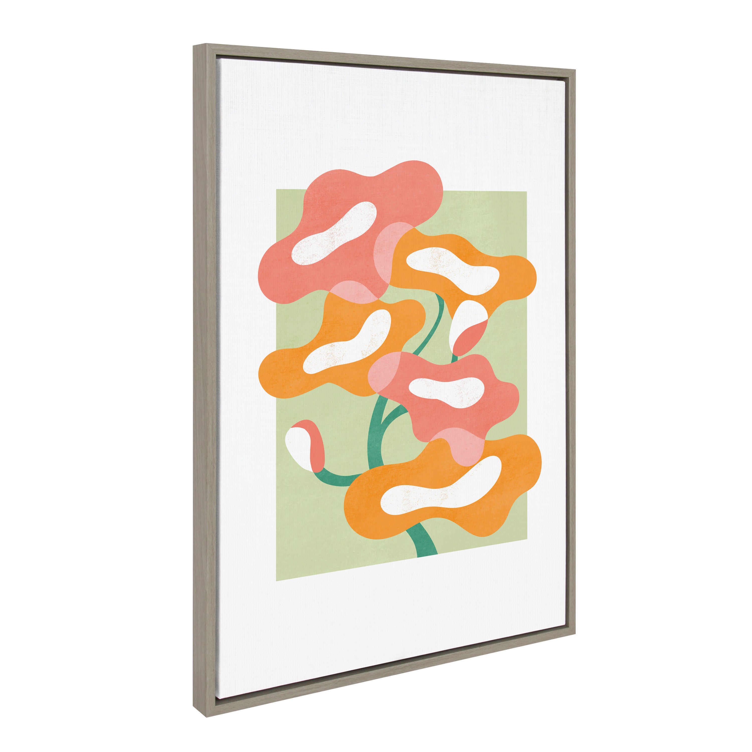 Sylvie Fluid Blooms 2 Framed Canvas by Maggie Stephenson