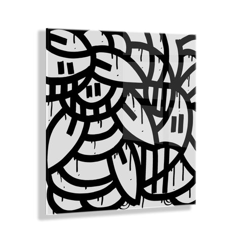 It Still Don't Matter if You're Black or White Floating Acrylic Art by Arm of Casso