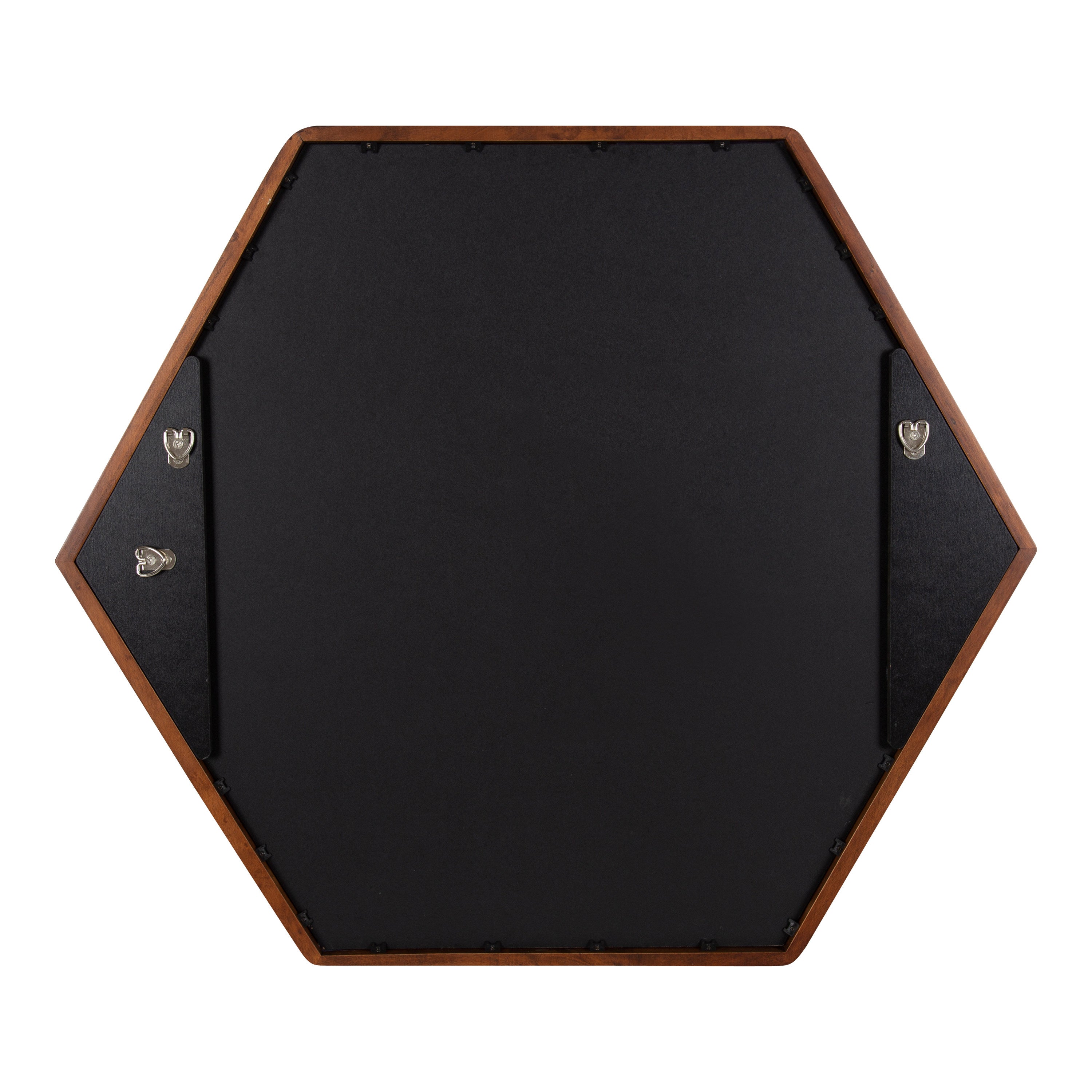 McLean Hexagon Wood Framed Wall Mirror