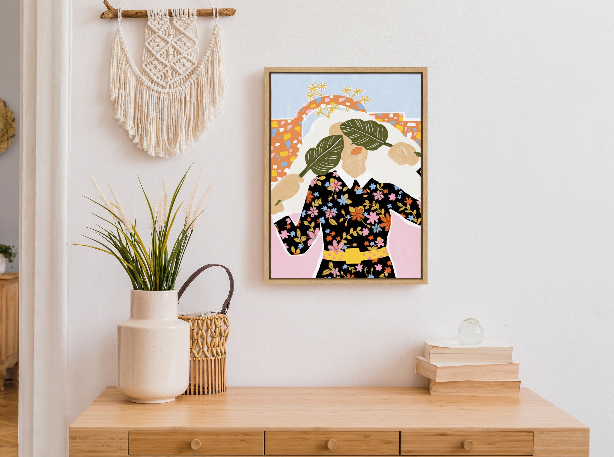 Sylvie I Can't See You Framed Canvas by Alja Horvat