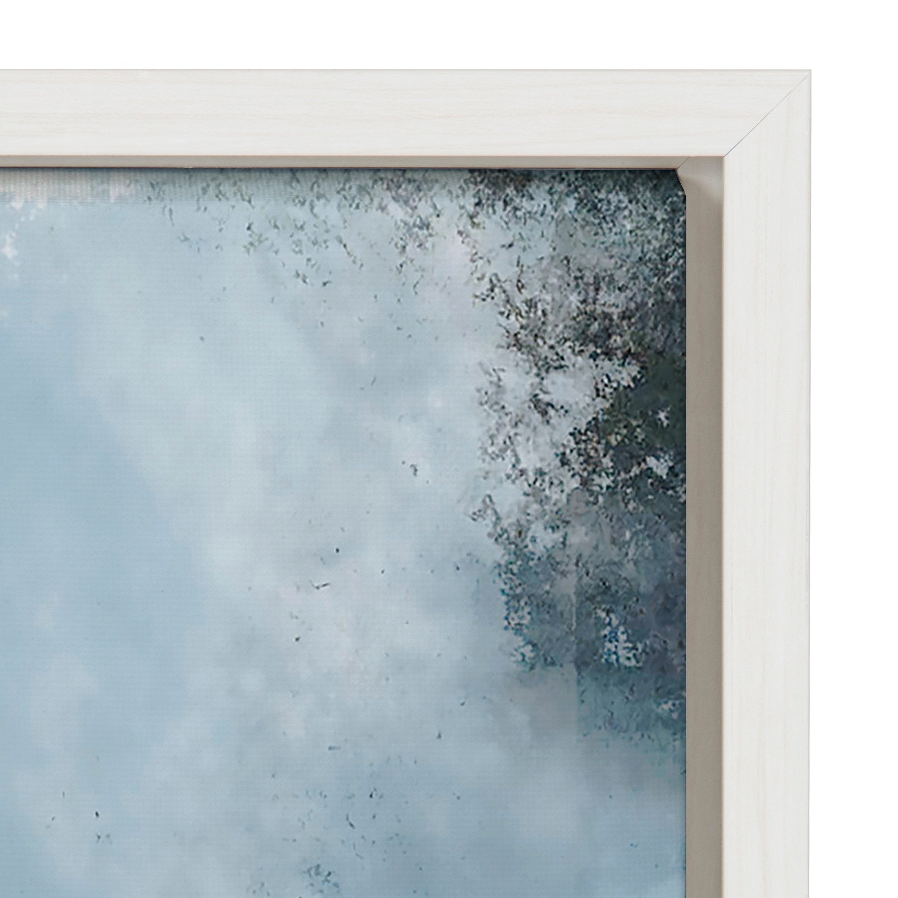 Sylvie Aqua Abstract 1 Framed Canvas by Amy Lighthall