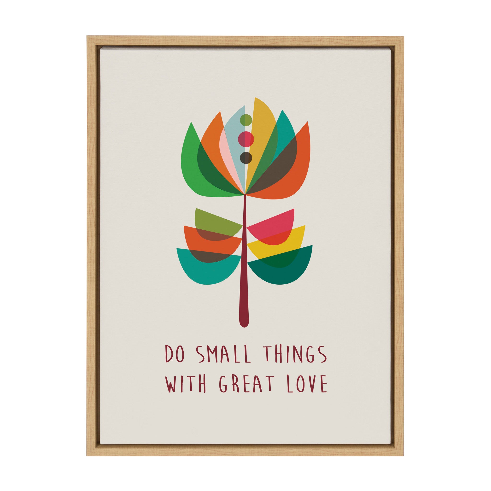 Sylvie Great Love Framed Canvas by Rachel Lee of My Dream Wall