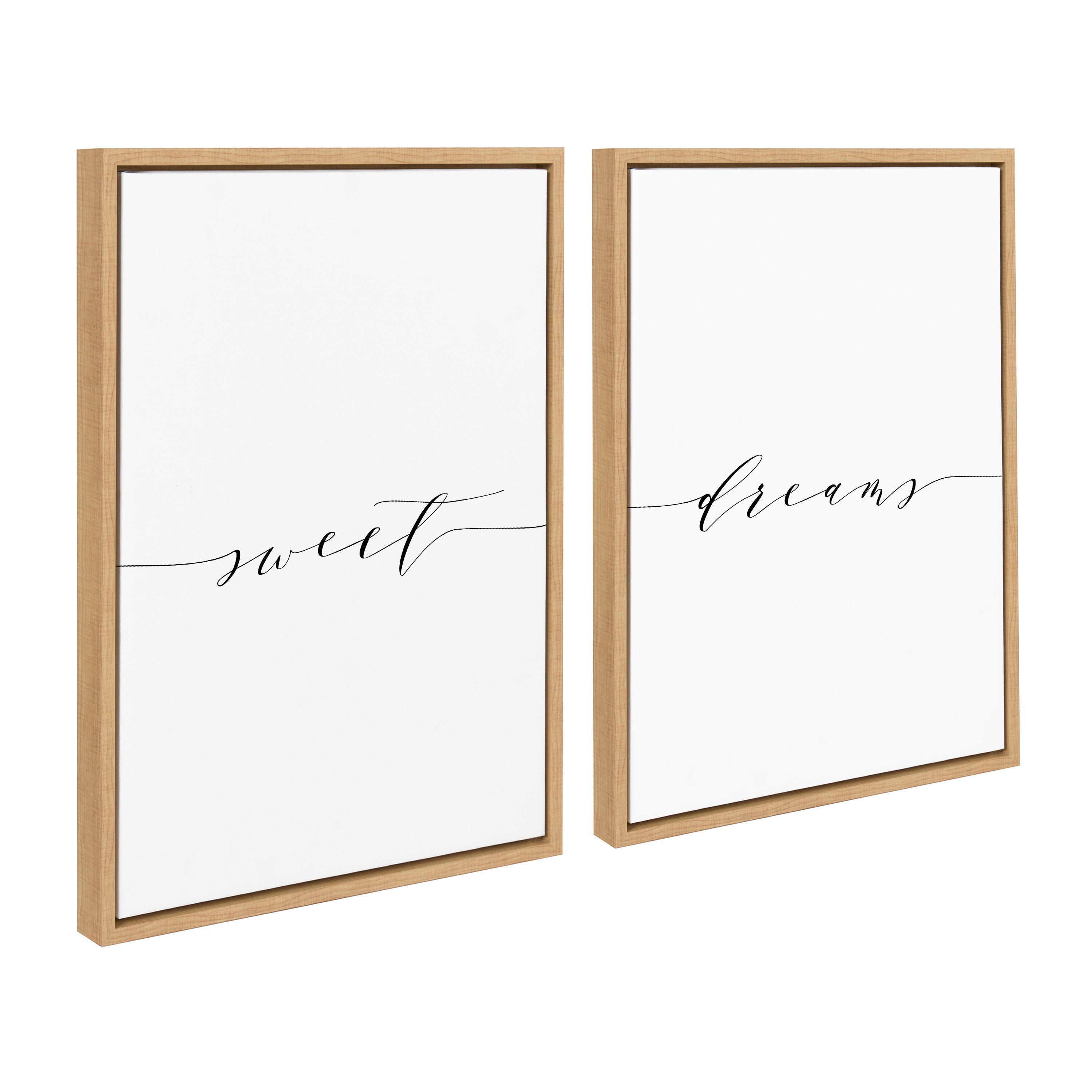 Sylvie Sweet Dreams Framed Canvas Art Set by Maggie Price of Hunt and Gather Goods