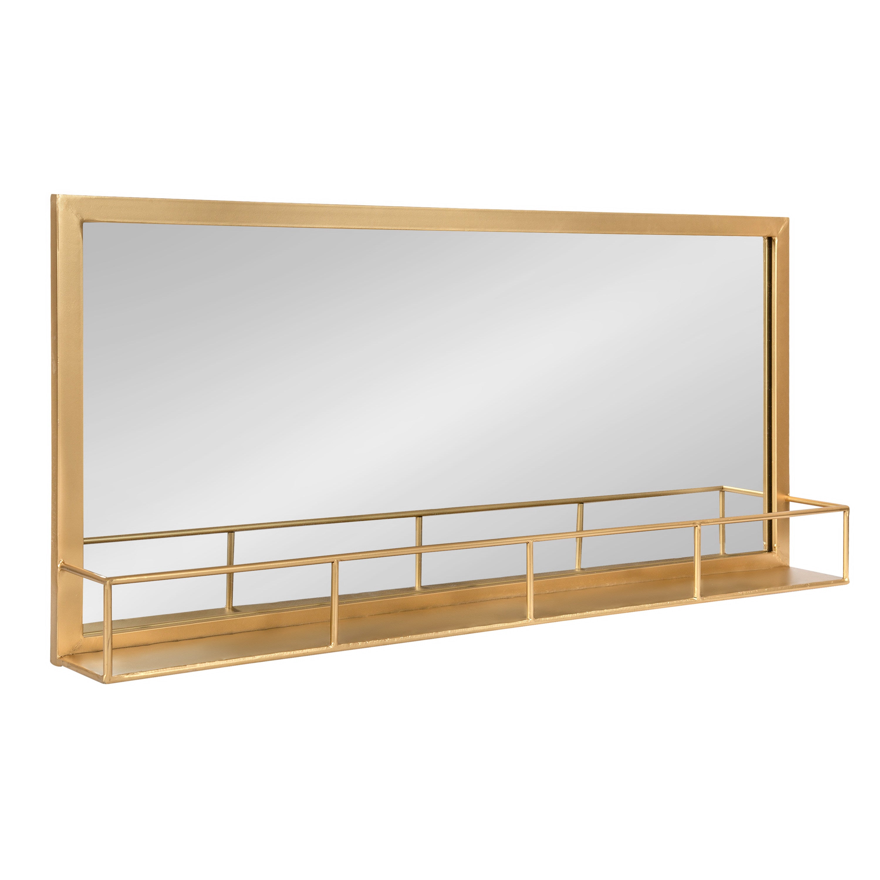 Jackson Metal Frame Mirror with Shelf