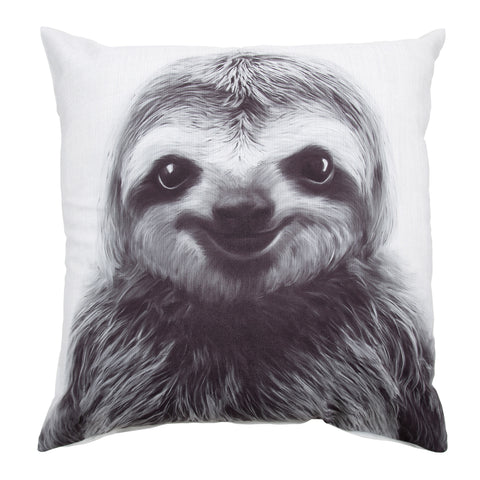 Como Sloth Print Throw Pillow Cover