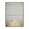 Sylvie Standing on the Dock Framed Canvas by Laura Evans