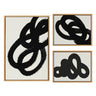 Sylvie Black Path, Follow the Path and This Way Framed Canvas by Rocket Jack