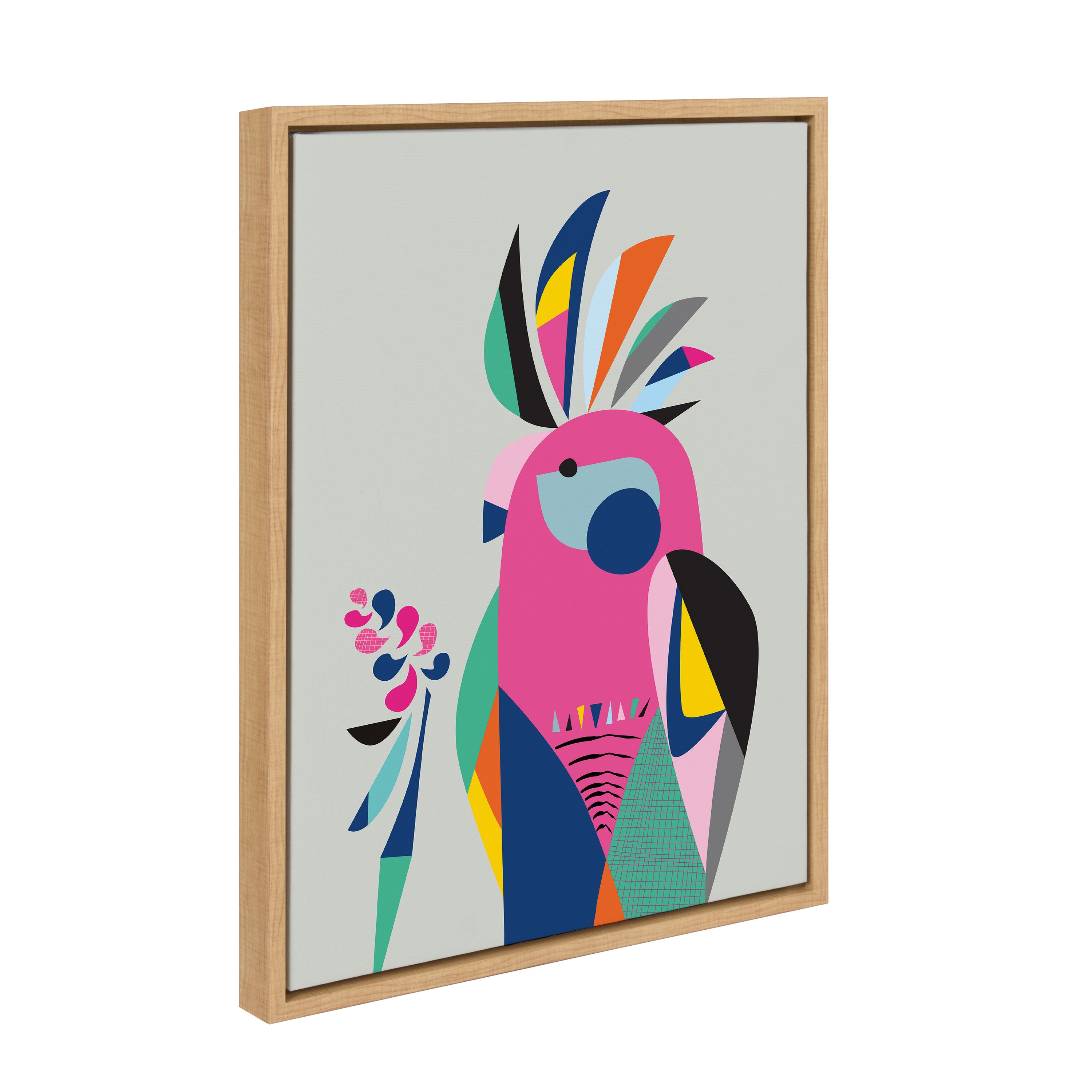 Sylvie Galah Framed Canvas by Rachel Lee of My Dream Wall