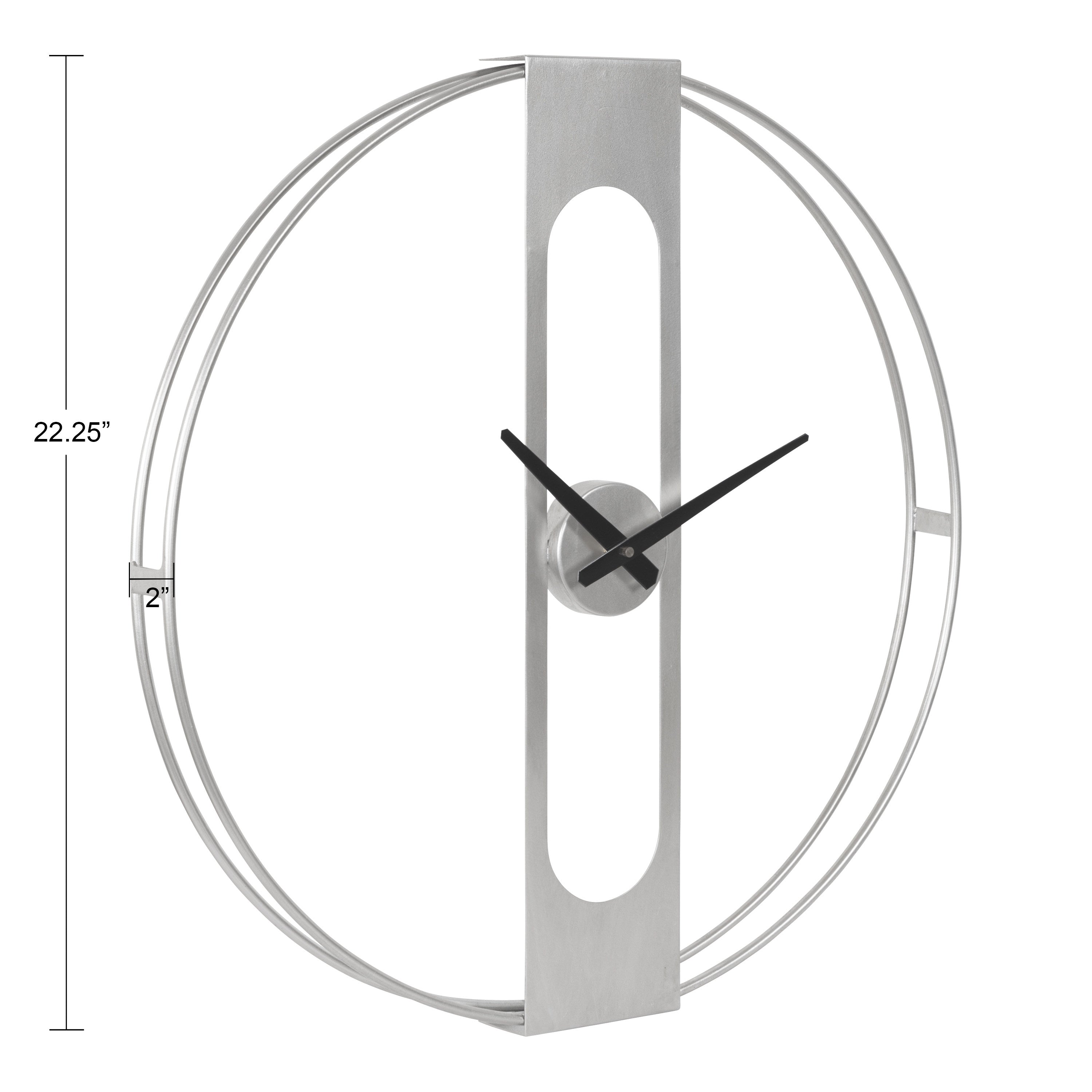 Urgo Numberless Metal Wall Clock