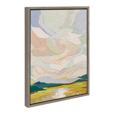Sylvie Autumn Sky Framed Canvas by Nikita Jariwala