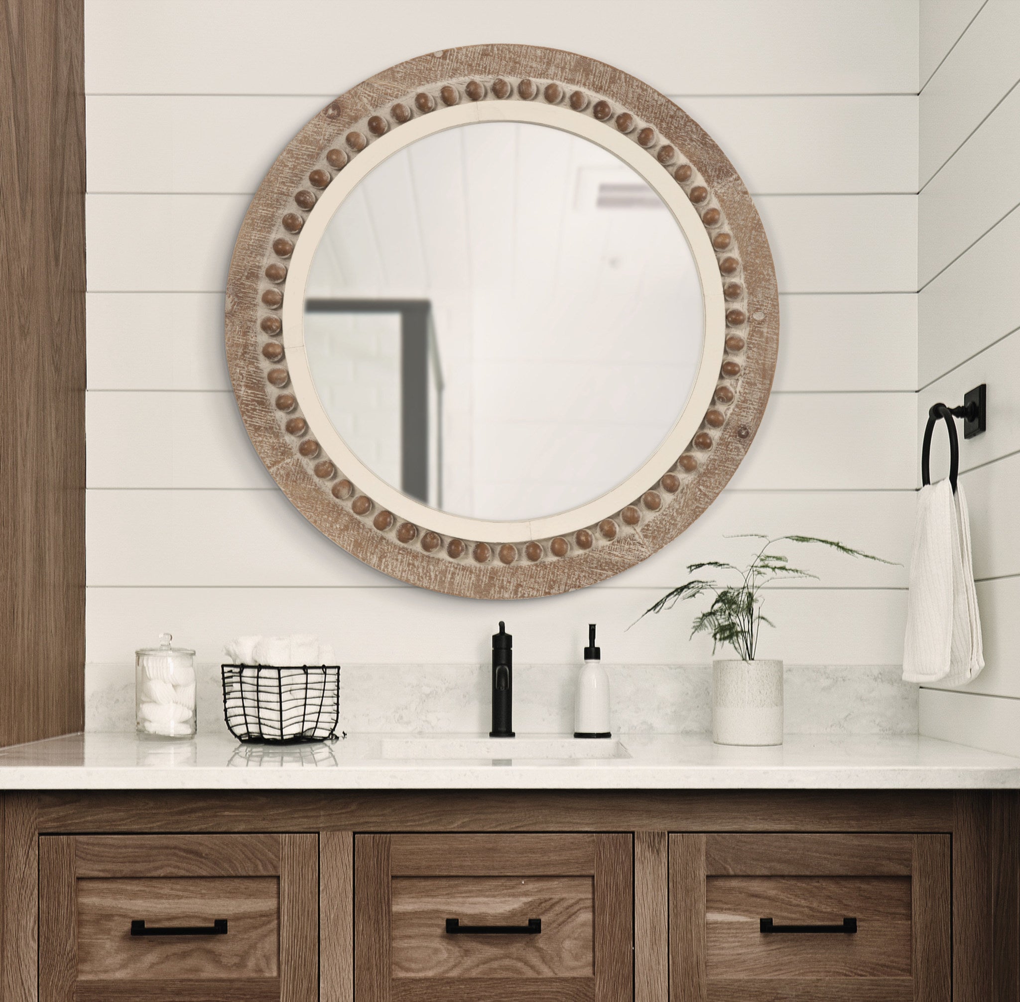 Maddigan Wood Framed Wall Mirror
