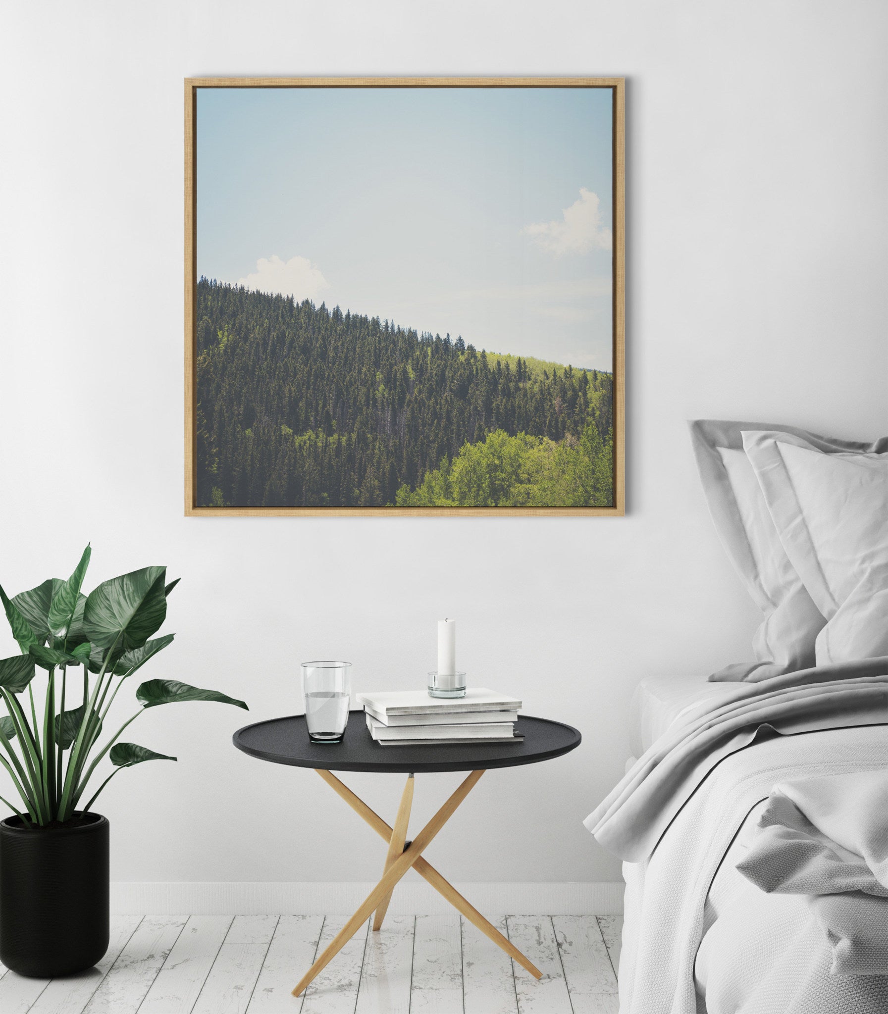 Sylvie Above the Tree Line Framed Canvas by Laura Evans