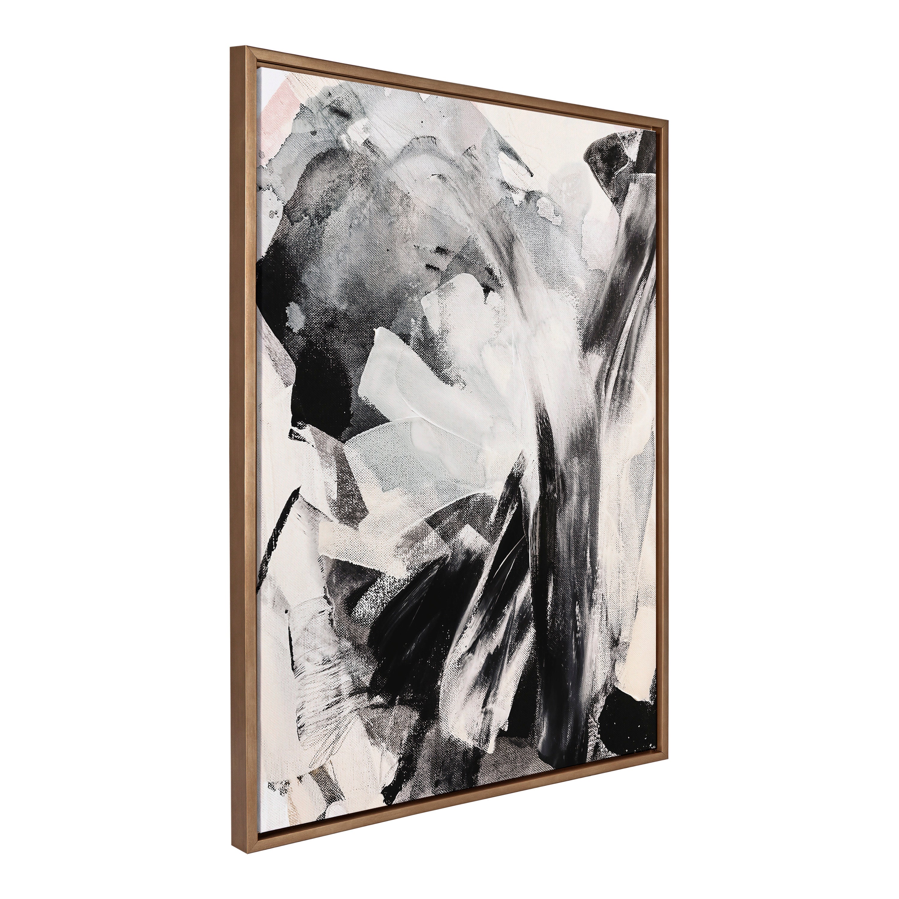 Sylvie Painted Flow IV Framed Canvas by Amy Lighthall