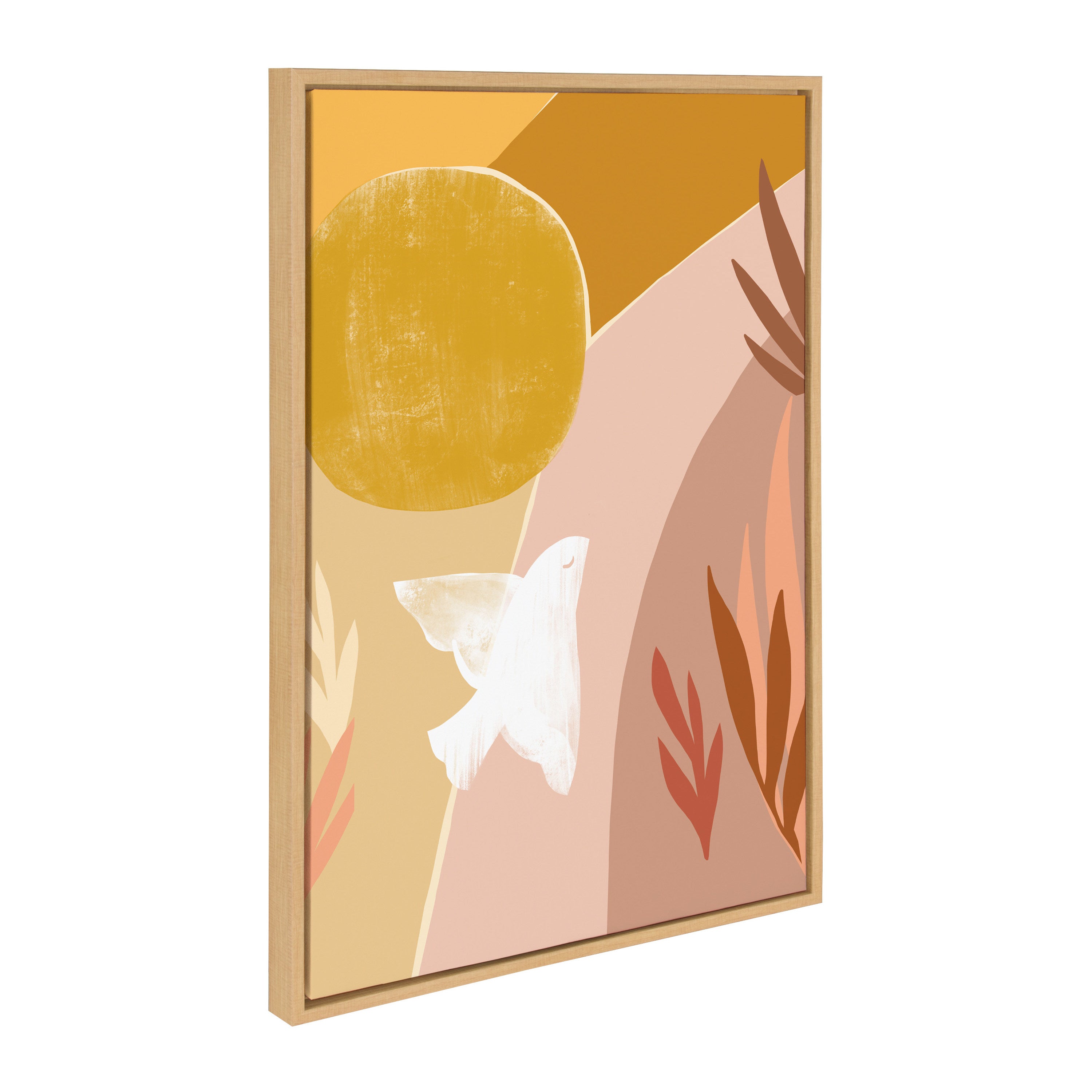 Sylvie Sunrise Dove Framed Canvas by Kate Aurelia Holloway