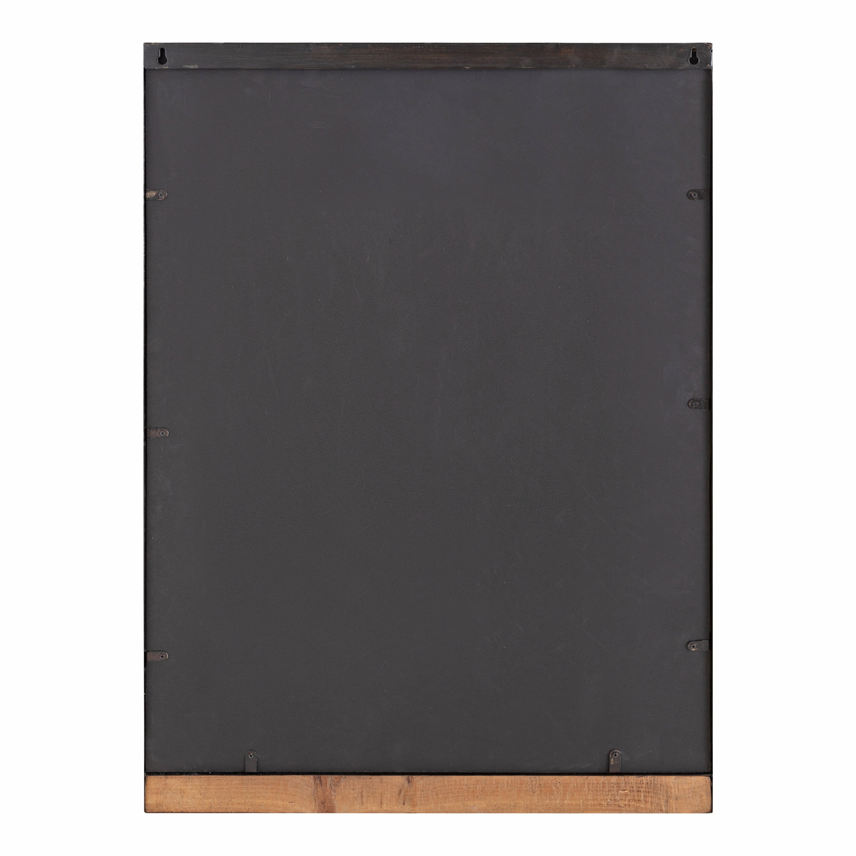 Mehta Wood and Metal Shelf Mirror