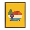Sylvie Fruit Bowl Framed Canvas by Amber Leaders Designs