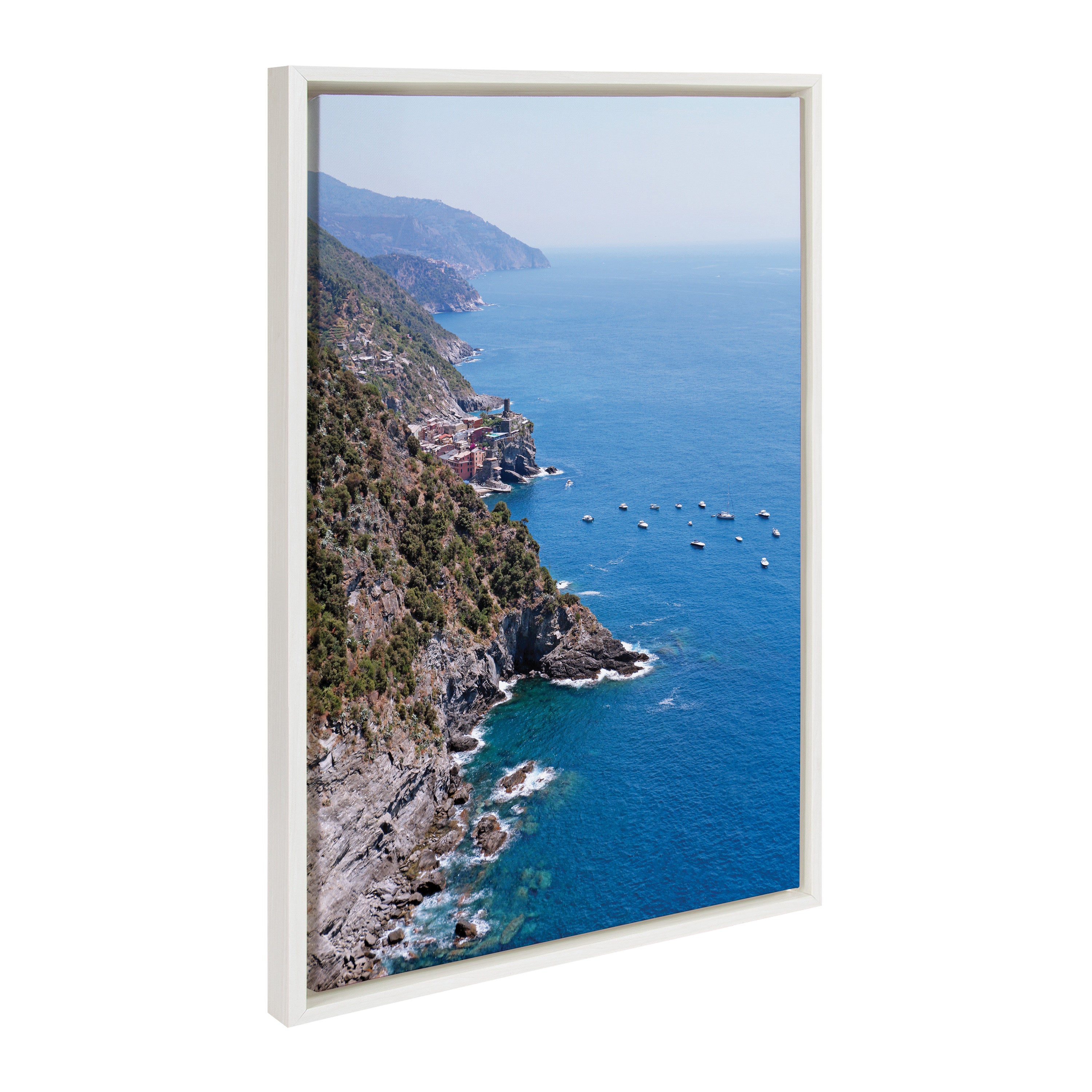 Sylvie Towns of Cinque Terre Framed Canvas by Rachel Bolgov