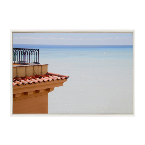 Sylvie Castle Hill Nice Framed Canvas by Golie