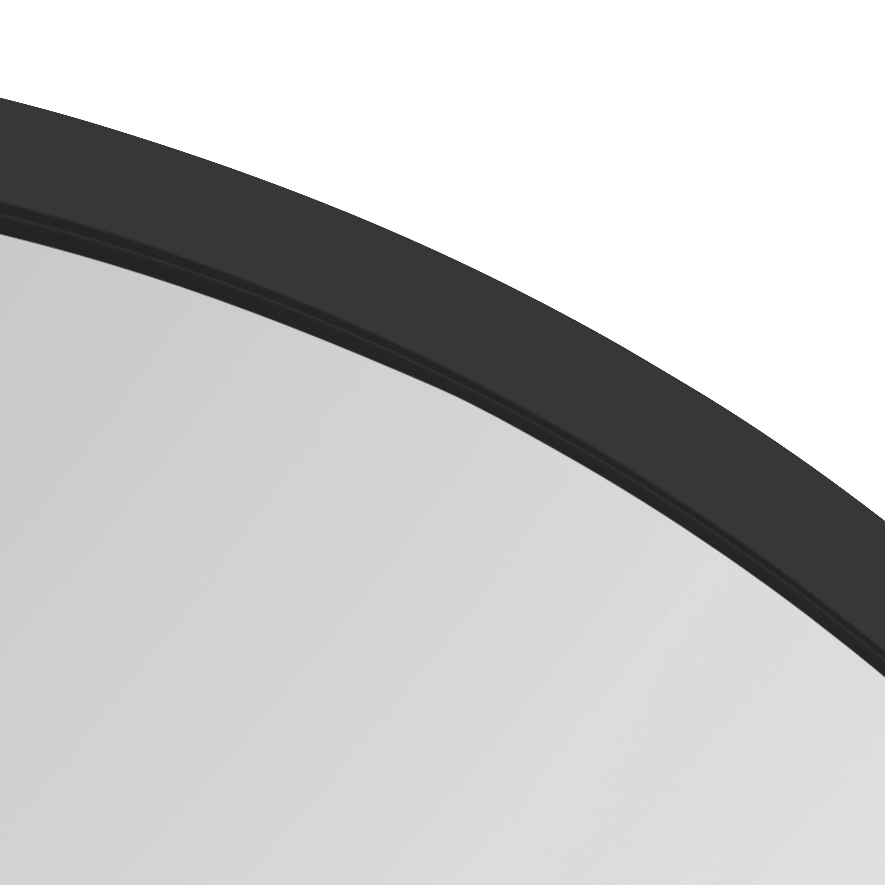 Wheeler Round Framed Wall Mirror