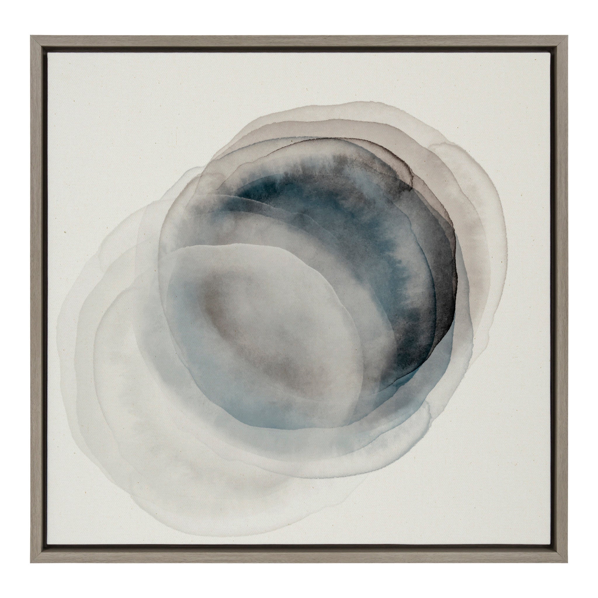 Sylvie Overlapping Dots Framed Canvas by Amy Lighthall
