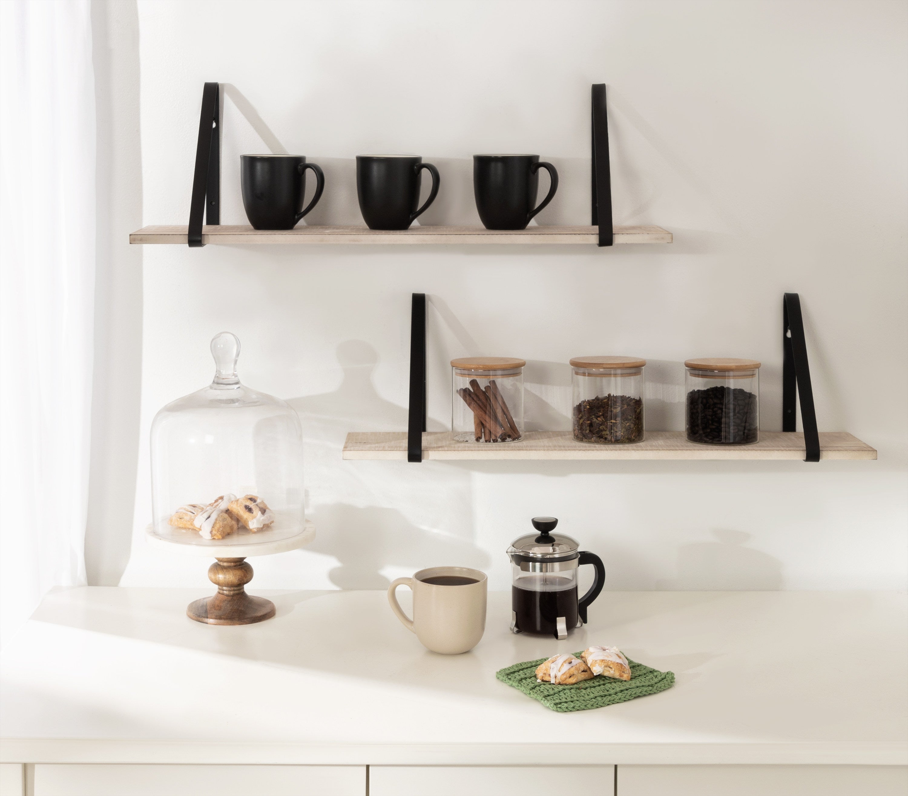 Soloman Wooden Shelves with Brackets