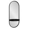 Estero Metal Wall Mirror with Shelf