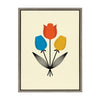 Sylvie Tulip Bouquet Framed Canvas by Amber Leaders Designs