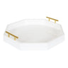 Lipton Octagon Decorative Tray with Metal Handles