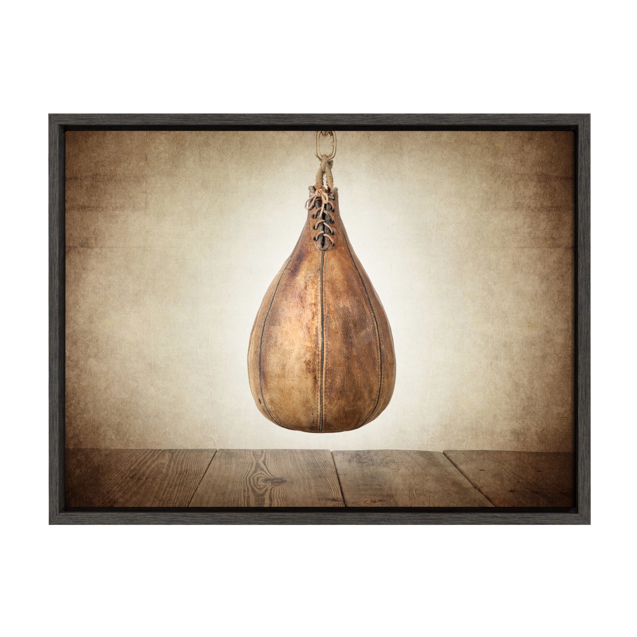Sylvie Boxing Speedbag Framed Canvas by Shawn St. Peter
