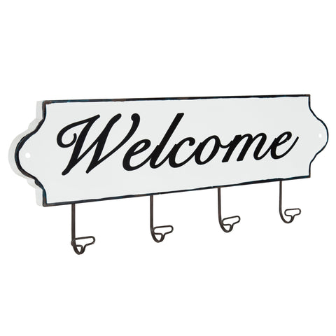 Ephram Welcome Plaque with Hooks