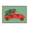 Sylvie XMAS Car Framed Canvas by Mia Charro