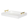 Lipton Decorative Wood Tray with Metal Handles