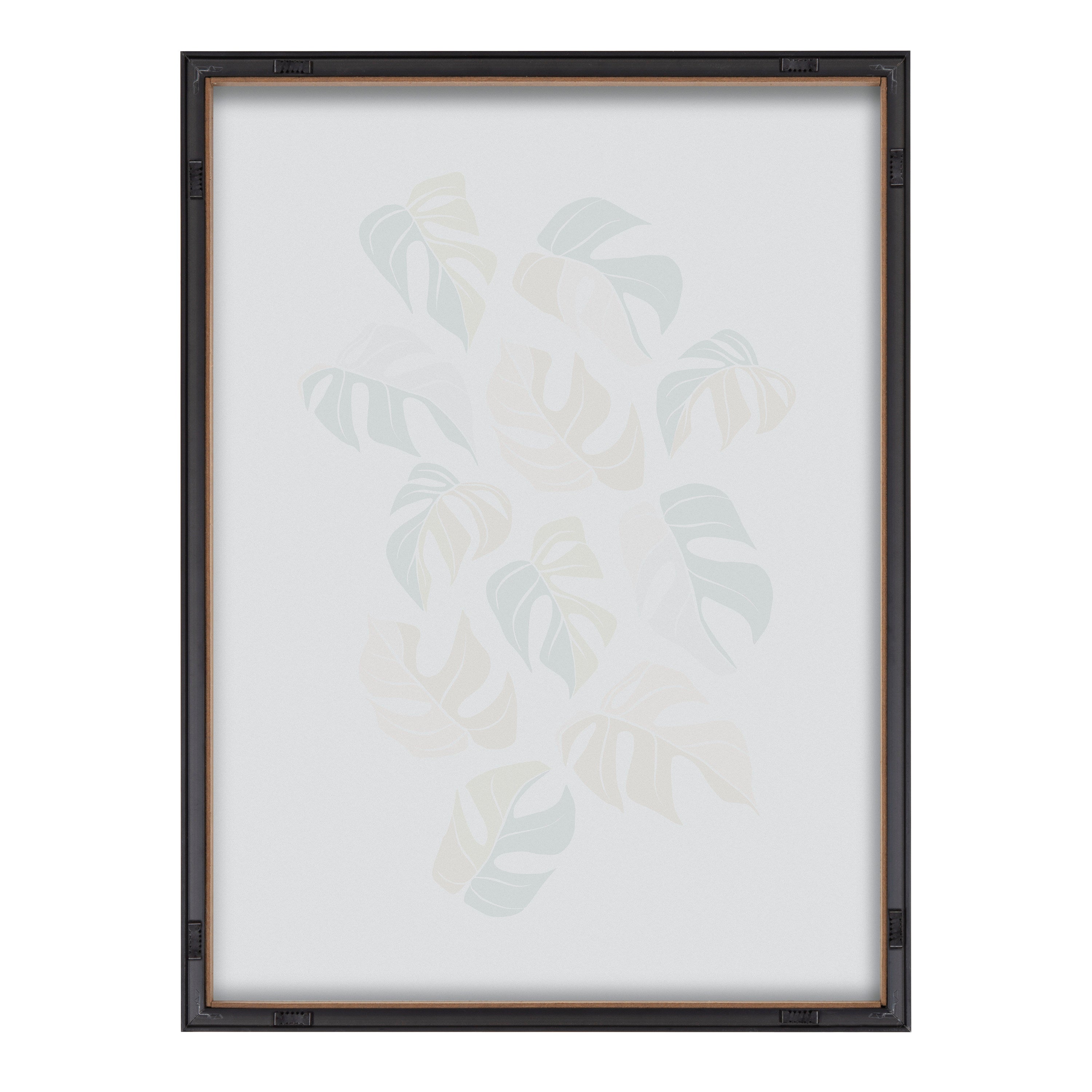 Blake Tropical Leaves 02 Framed Printed Glass by Alicia Schultz