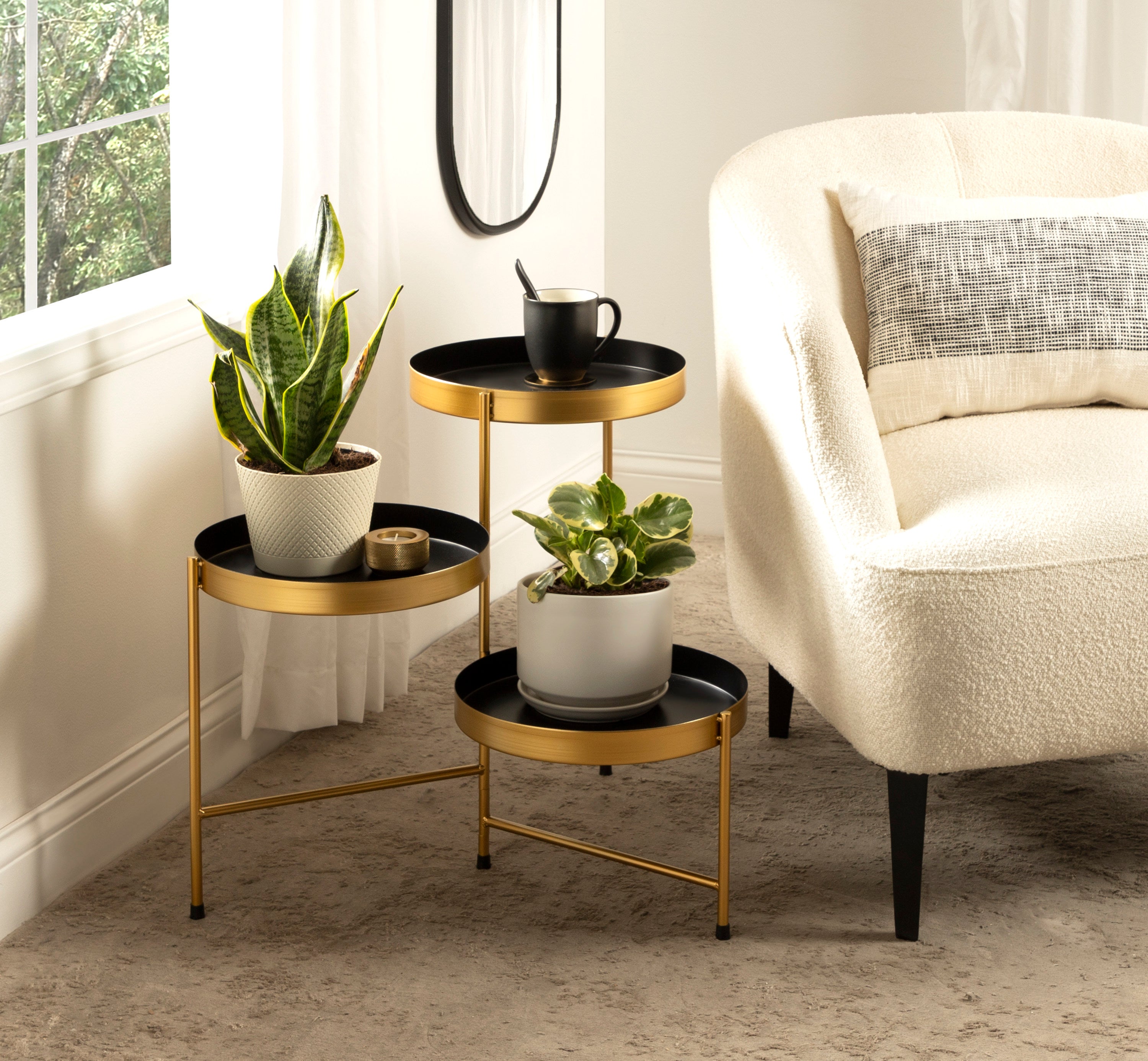 Finn Tiered Metal Plant Stand