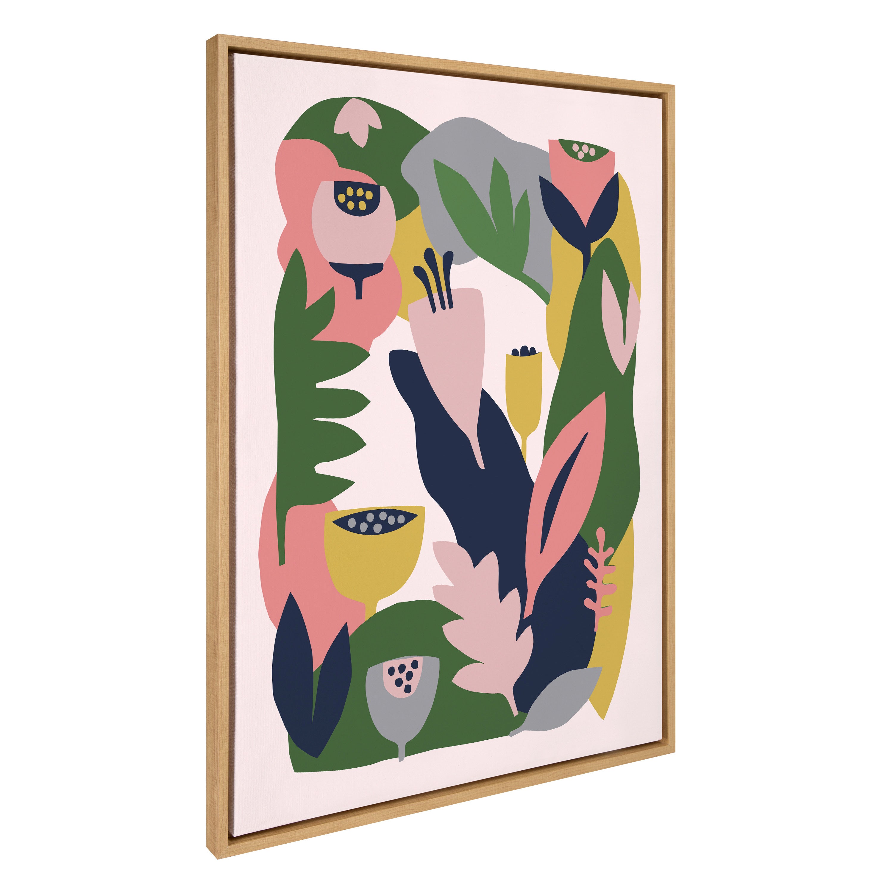 Sylvie Myriam's Garden Framed Canvas by Myriam VanNeste